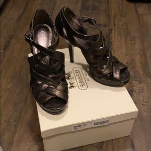 Coach Pewter High Heels